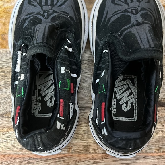 VANS STAR WARS SLIP ON VANS TODDLER SIZE 4 1/2  Darth Vader Shoes - Picture 5 of 7